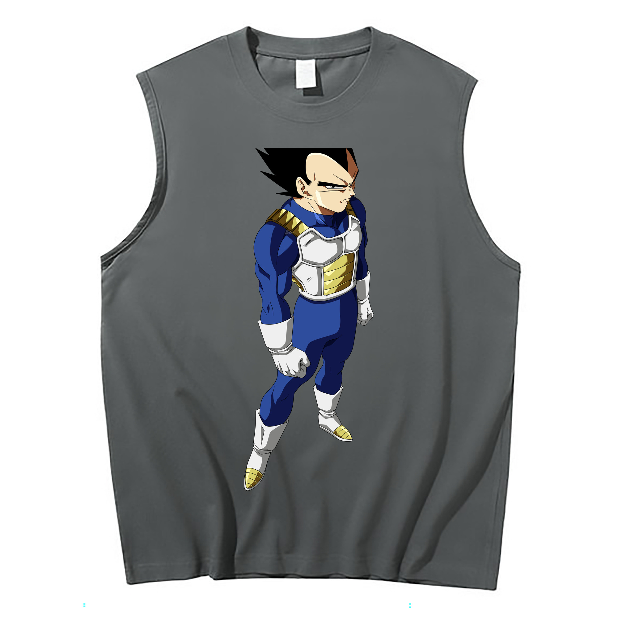 （画像用） ドラゴンボール ベジータ四世（Bejīta Yonsei）DRAGON BALL Vegeta IV コットン100％タンクトップ（フロントプリント）